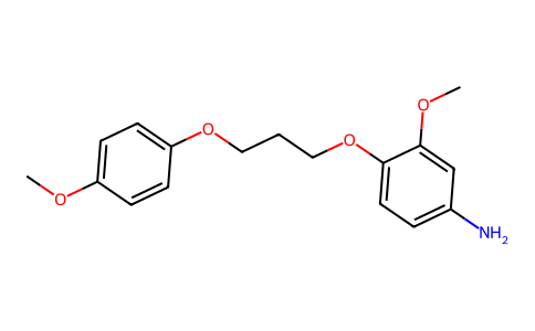 m-Anisidine, 4-(3-(p-methoxyphenoxy)propoxy)- 107276-40-4